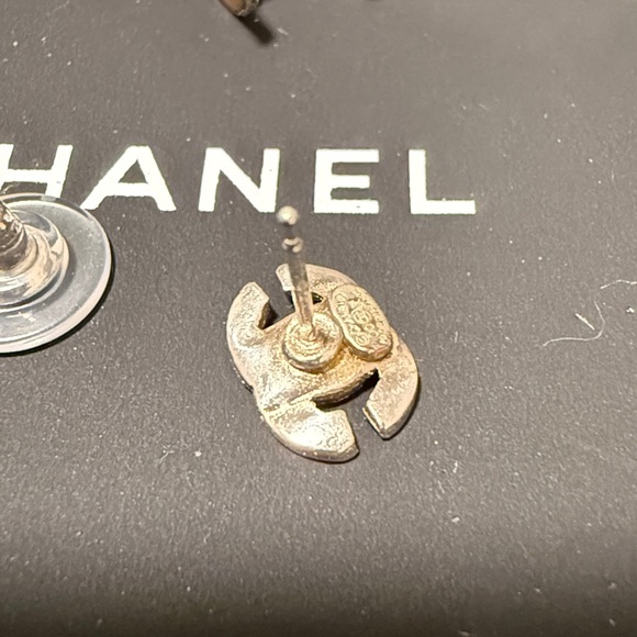 Chanel Coco Mark Pierced Earrings - Picture 4 of 5